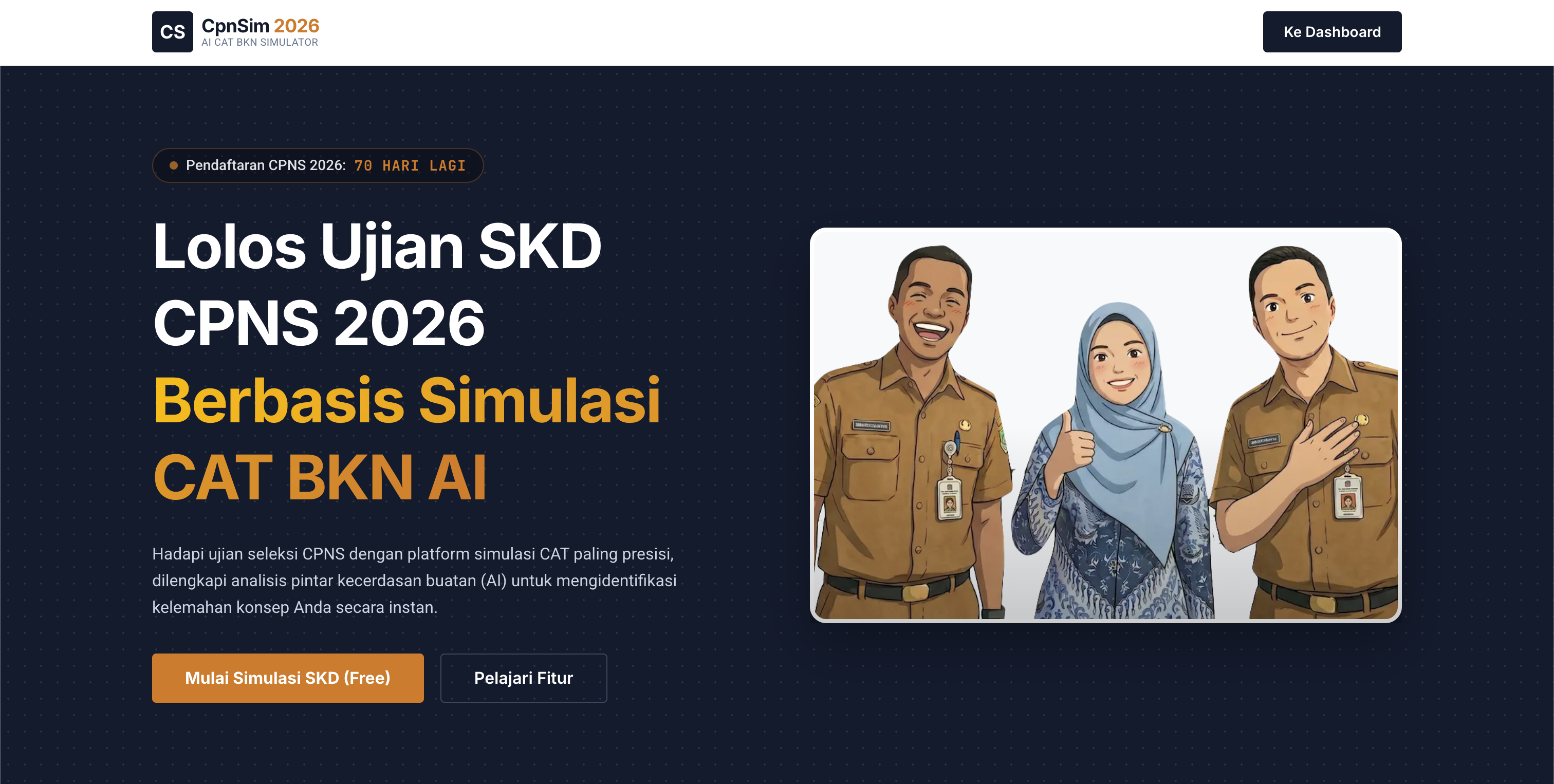 CpnSim 2026 — AI-Powered CPNS Exam Simulator